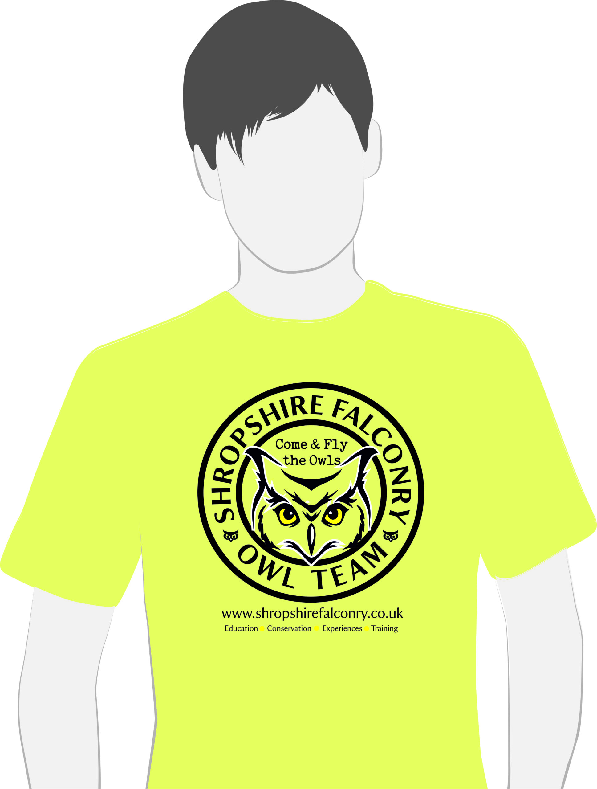 Tee shirts for sale in the shop